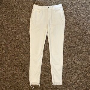 White high rise jegging / jean